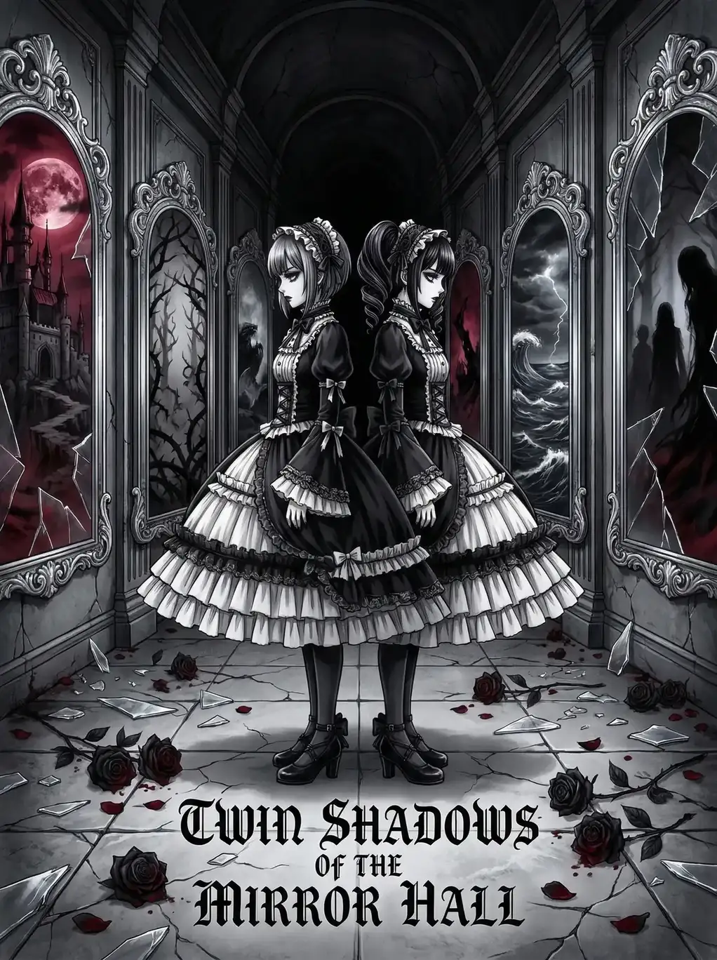 里番动漫 镜厅双影 暗黑哥特动漫封面